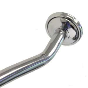  Chrome Adjustable Curved Shower Rod