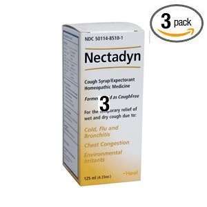 Nectadyn Cough Syrup Expectorant Pack of 3 X 4.23oz By 