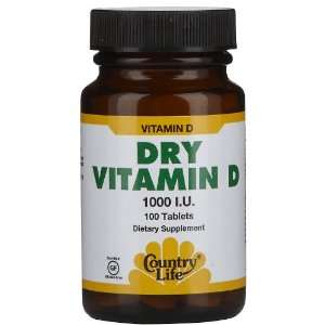  Country Life Vitamin D 1,000 IU Tabs: Health & Personal 