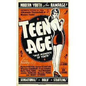  Teen Age Movie Poster (11 x 17 Inches   28cm x 44cm) (1944 
