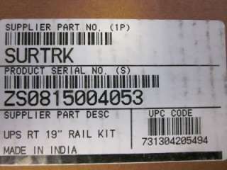 NEW APC SURTRK 19 Rail Conversion Kit for Smart UPS RT  