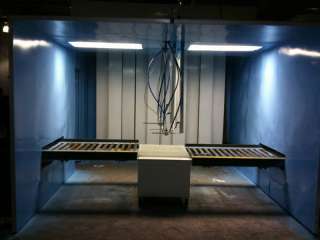 Airless Spray Paint Booth Equipment FlatLine conveyor  