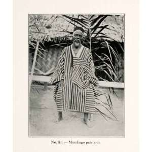 1930 Print Mandingo Patriarch Tribe Africa Indigenous Mali Empire West 