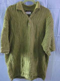 Coogi Australia Basic Mercized Cotton Sweater Authentic 3X 3XL Green 