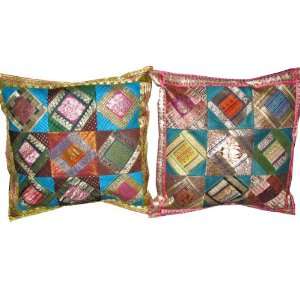   Zari Borders Toss Pillow Cushion Covers 