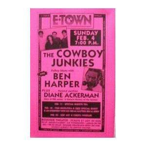 Cowboy Junkies Handbills Denver handbill Poster The