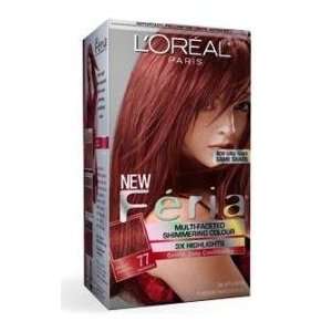 Loreal Feria Hair Color Gel #77 Bright Auburn (Sunset Blaze), Warmer 