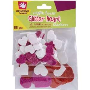  Creative Hands smART Foam Glitter Stickers Hearts Arts 