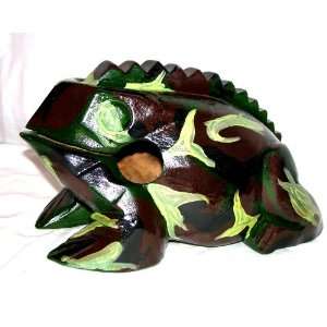  Wooden Croaking Frog   Fancy Camouflage 4 Everything 