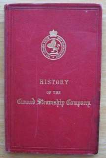 CUNARD  Superb 1886 book with DECK PLANS OREGON,others  