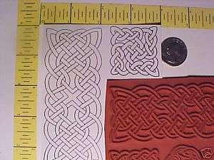 CELTIC KNOTS ROPE GEOMETRIC UN MOUNTED RUBBER STAMPS  