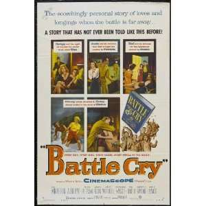 1955 Battle Cry 27 x 40 inches Style B Movie Poster 