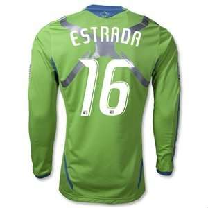 adidas Seattle Sounders 2012 ESTRADA Authentic Long Sleeve Home Soccer 