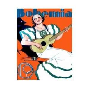  Carteles Magazine Cover Lady with guitar