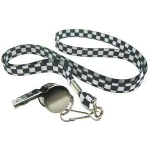   Silver Metal Whistle With Lanyard Fancy Dress Prop: Kitchen & Dining