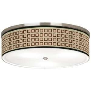  Simply Squares Nickel 20 1/4 Wide Ceiling Light: Home 