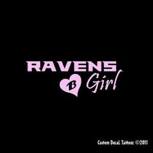 Baltimore Ravens Girl Car Window Decal Sticker Pink 8 