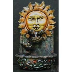   Celestial Astrology Wall Indoor Outdoor Water Fountain: Home & Kitchen