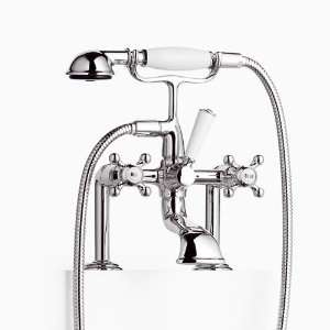    08 Two Hole Bath Mixer With Stand Feet In Platin: Home Improvement