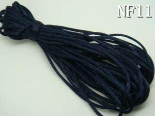 10Meter Nylon Rattail Chinese KnotTing bracelet Silk colored thread 