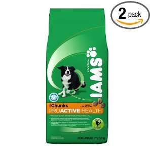 Iams Proactive Health Adult Chunks, 8 Pound Bags (Pack of 2)  