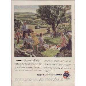   The good old days . 1943Pacific Factag Fabrics War Bond ad, A0329A