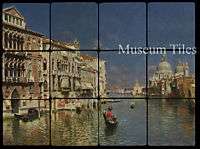 24x18 Rubens Santoro Venice Grand Canal Fine Art Tiles  