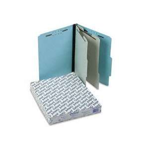   Pressboard Classification Folder w/2/5 Tab, Ltr, 6 Section, BE, 10/Bx