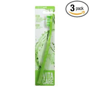   Toothbrush, Soft, Key Lime Green (Pack of 3)
