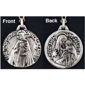  Scapular w/ Our Lady of Mt. Carmel Large Medal Everything 