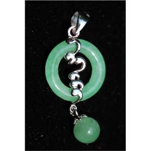  Green Jade Ring with Bead Pendant: Everything Else