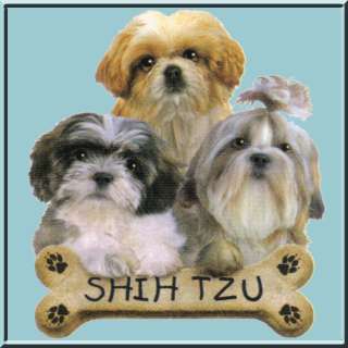 Shih Tzu Puppies Bone Dog Breed WOMENS TANK TOPS S 2X  