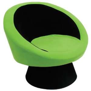  Saucer Chair Black/Green