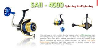 2011 new* Okuma SALINA II 4000 Spinning Reel free P&P  