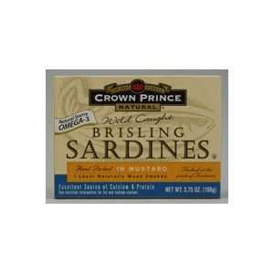  Crown Prince Brisling Sardines In Mustard    3.75 oz 