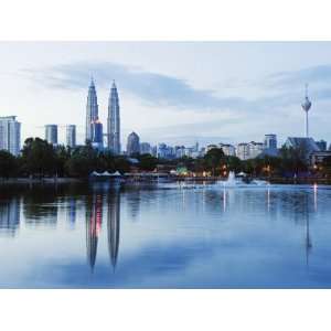 South East Asia, Malaysia, Kuala Lumpur, Petronas Towers and Kl Tower 