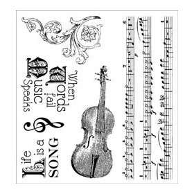  Darcies Cling Mounted Rubber Stamps Musically Inclined 