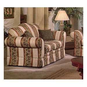 Classic Victorian Style Pattern Sofa/Couch Chair in Camel Back and 