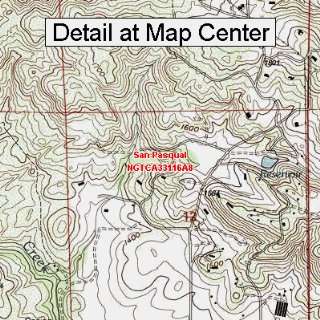  USGS Topographic Quadrangle Map   San Pasqual, California 