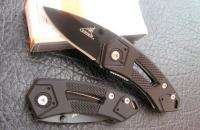 New GERBER Black Clip Pocket Steel Saber Folding Knife 45  