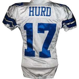 Sam Hurd #17 2006 07 Cowboys Game Used White Jersey ()   NFL Jerseys