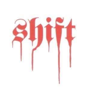  Shift Racing Goth Text Sticker   3/Red Automotive