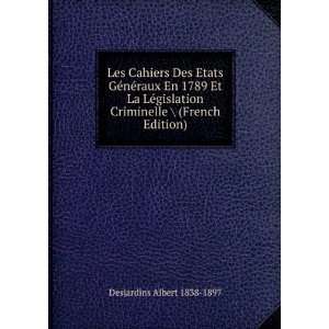   Criminelle \ (French Edition): Desjardins Albert 1838 1897: Books