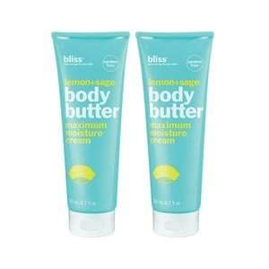    bliss lemon+sage body butter set of 2: Health & Personal Care