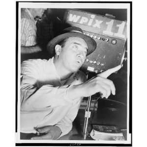 Mel Allen,at microphone 1955 