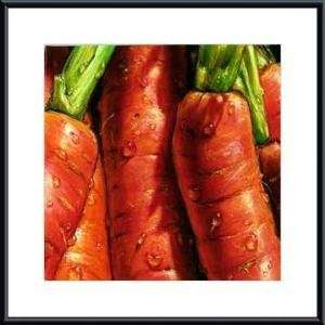     Carrots   Artist ALMACH  Poster Size 19 X 19