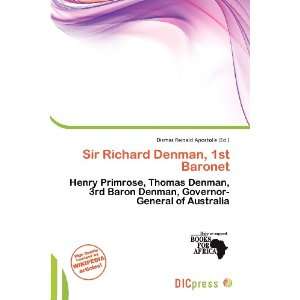  Denman, 1st Baronet (9786200828798) Dismas Reinald Apostolis Books