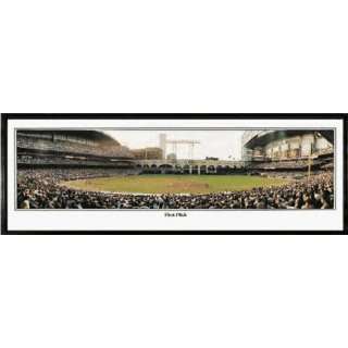  Houston Astros   1st Pitch Picture Panoramic by Rob Arra 