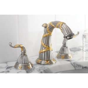  Mico Satin Nickel/Gold Anastasia Series Lavatory Faucet 