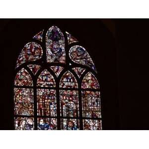 Ornately and Elaborately Decorative Stained Glass Windows of Cathedral 